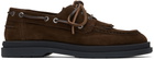 Hugo Brown Suede Boat Shoes