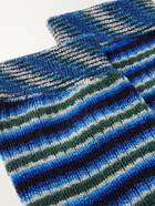 Missoni - Striped Cotton-Blend Socks - Blue