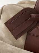 Brunello Cucinelli - Leather-Trimmed Suede Holdall