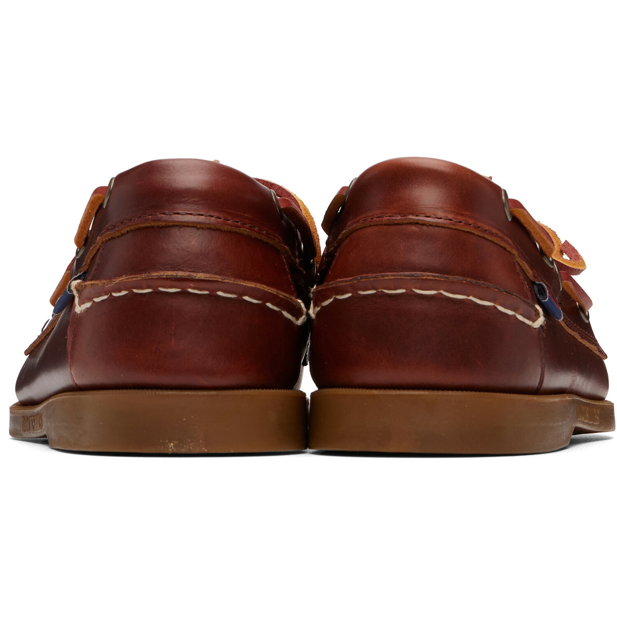 Sebago Brown Docksides Portland Waxed Boat Shoes
