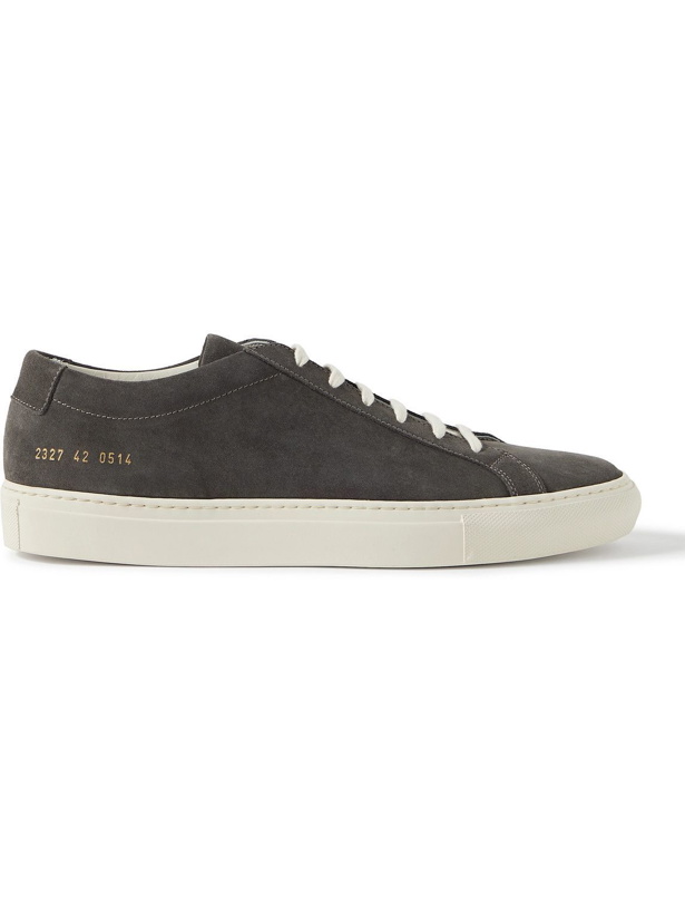 Photo: Common Projects - Achilles Suede Sneakers - Black
