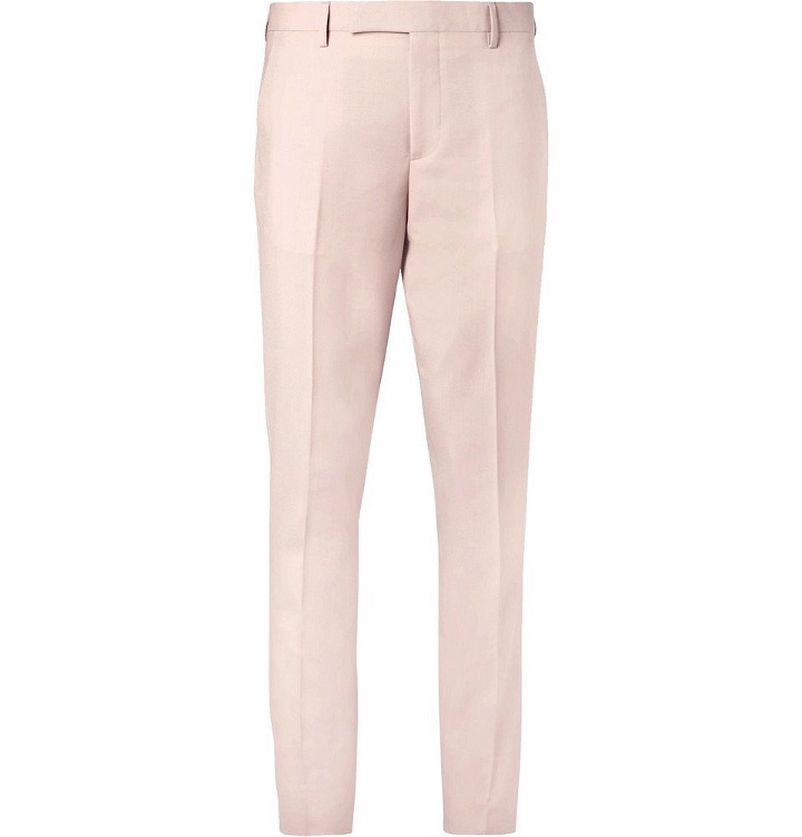 Photo: Paul Smith - Light-Pink Soho Slim-Fit Wool and Mohair-Blend Suit Trousers - Men - Pink