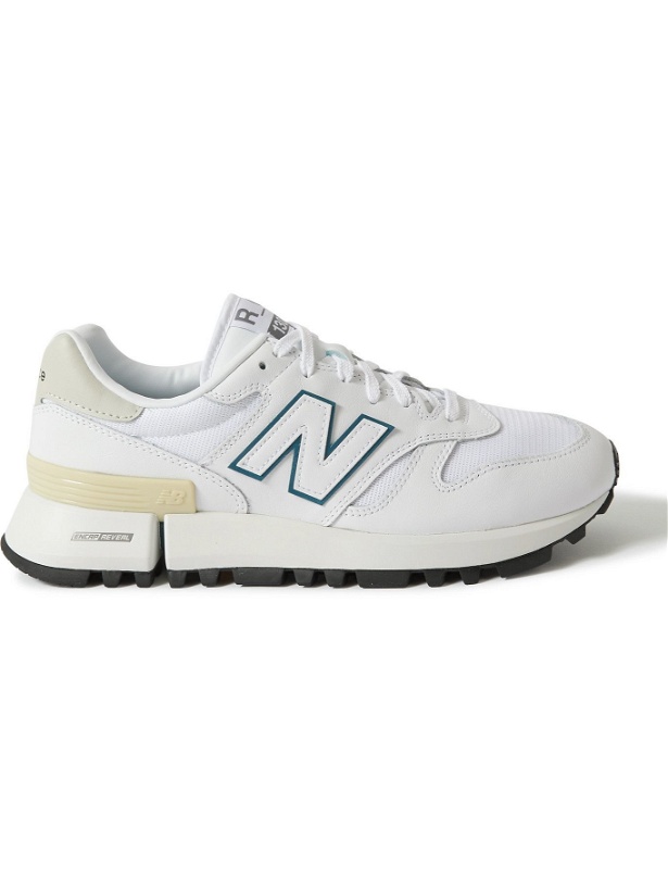 Photo: New Balance - Tokyo Design Studio MS1300 Leather and Mesh Sneakers - White