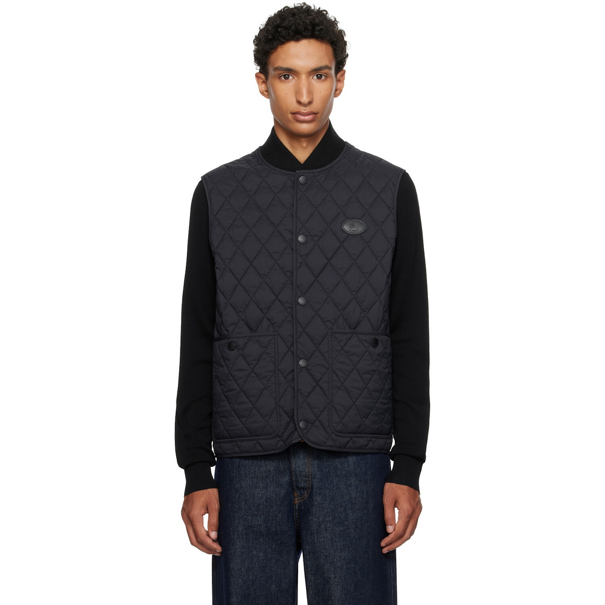Burberry Black Quilted Nylon Vest