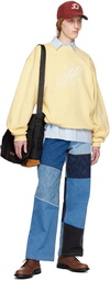 ADER error Yellow Embroidered Sweatshirt