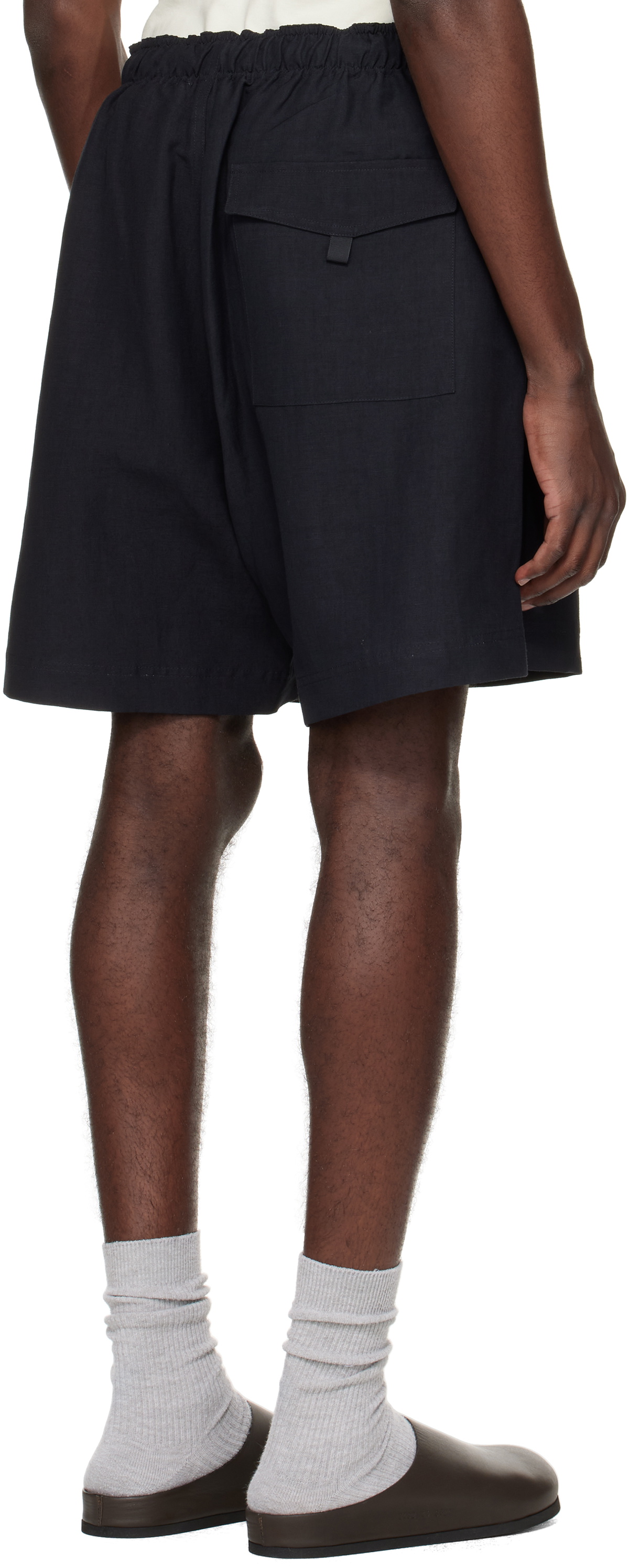 Studio Nicholson Navy Starboard Shorts