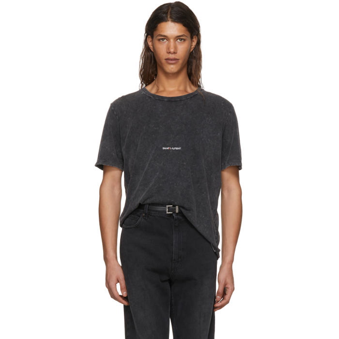 Photo: Saint Laurent Grey Rive Gauche T-Shirt