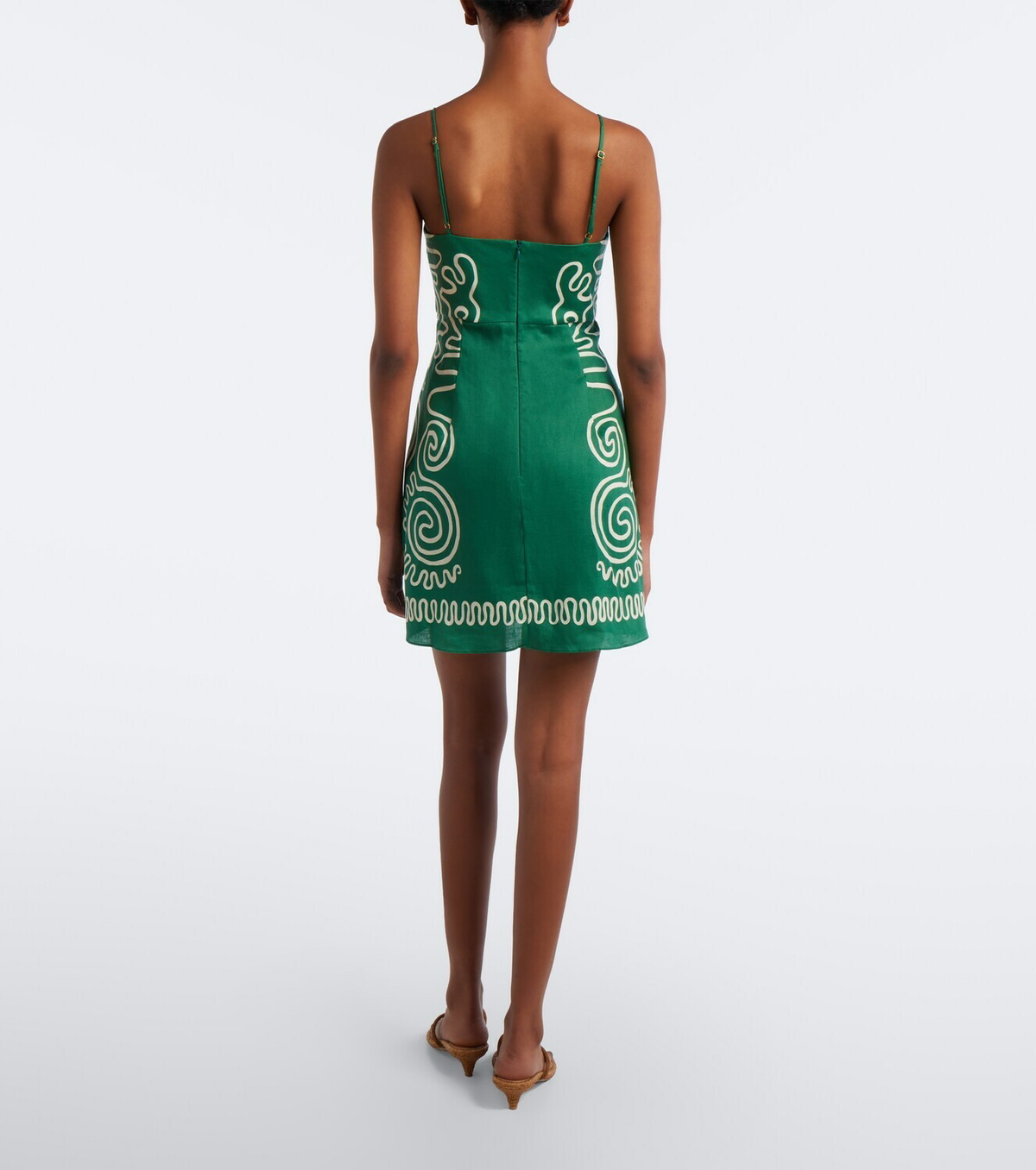 Cala de la Cruz Lucca printed linen minidress