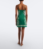 Cala de la Cruz Lucca printed linen minidress