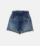 Re/Done Low-rise denim shorts