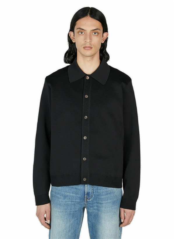 Photo: Our Legacy - Evening Polo Cardigan in Black