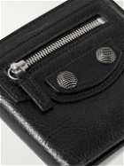 Balenciaga - Le Cagole Embellished Textured-Leather Billfold Wallet