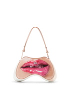 Diesel Play-Shoulder bag in printed glossy PU - Shoulder Bags Womens in White