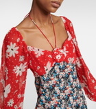 Rixo Jeanie floral silk-blend midi dress