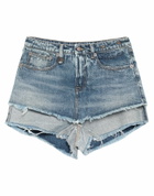 R13 Womens Denim shorts in Blue