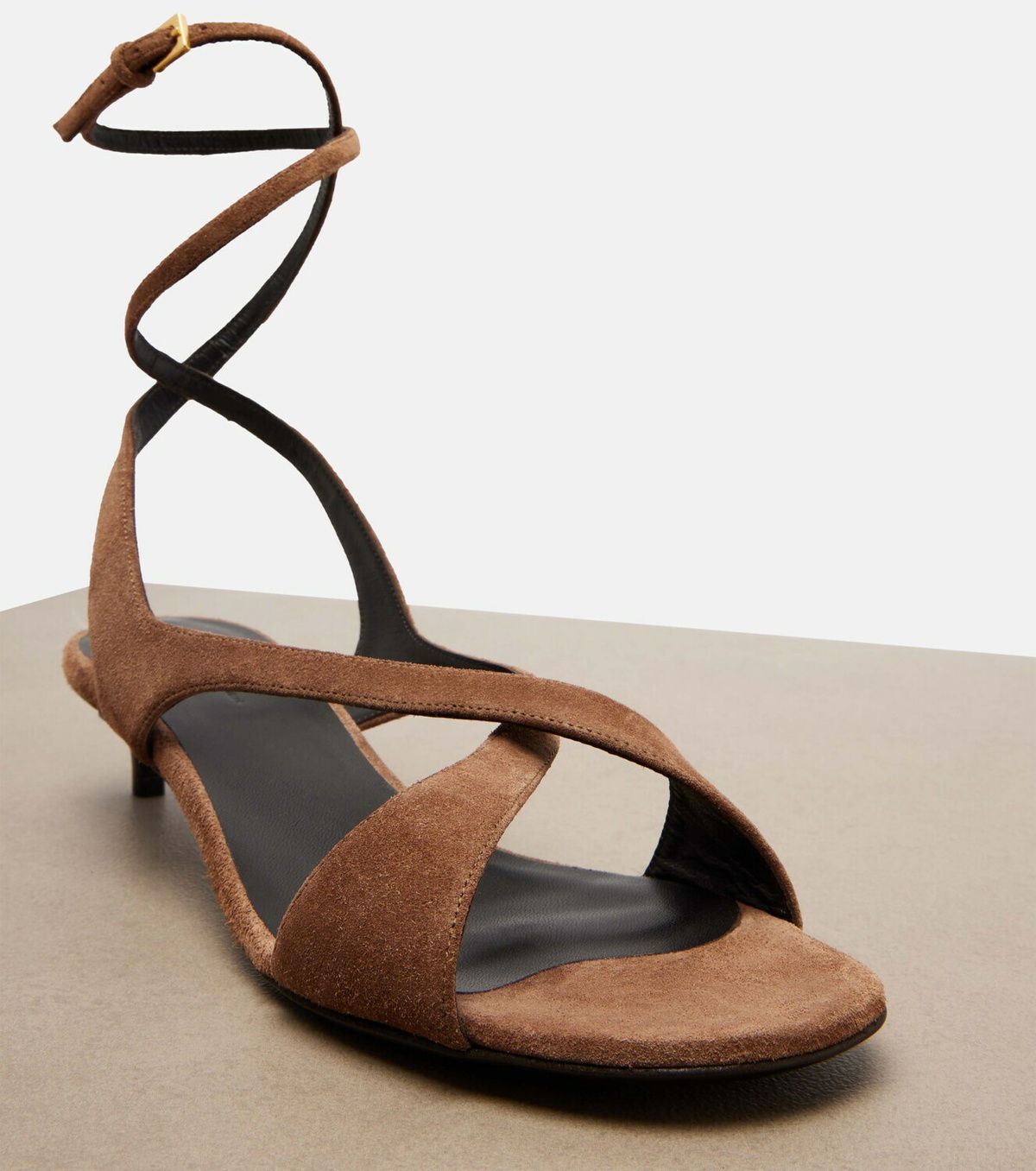 Khaite Liria suede sandals