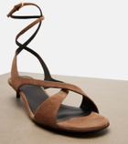 Khaite Liria suede sandals