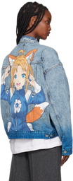 doublet Blue Anime Denim Jacket