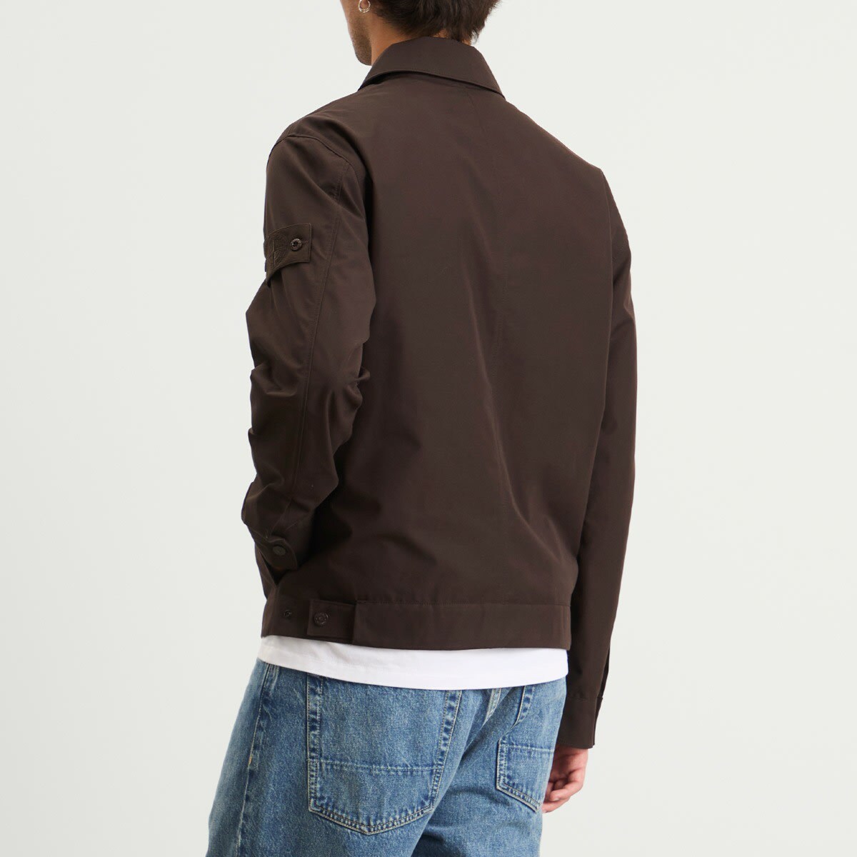 Stone Island Men's Ghost Weatherproof Cotton Canvas Shirt Jacket