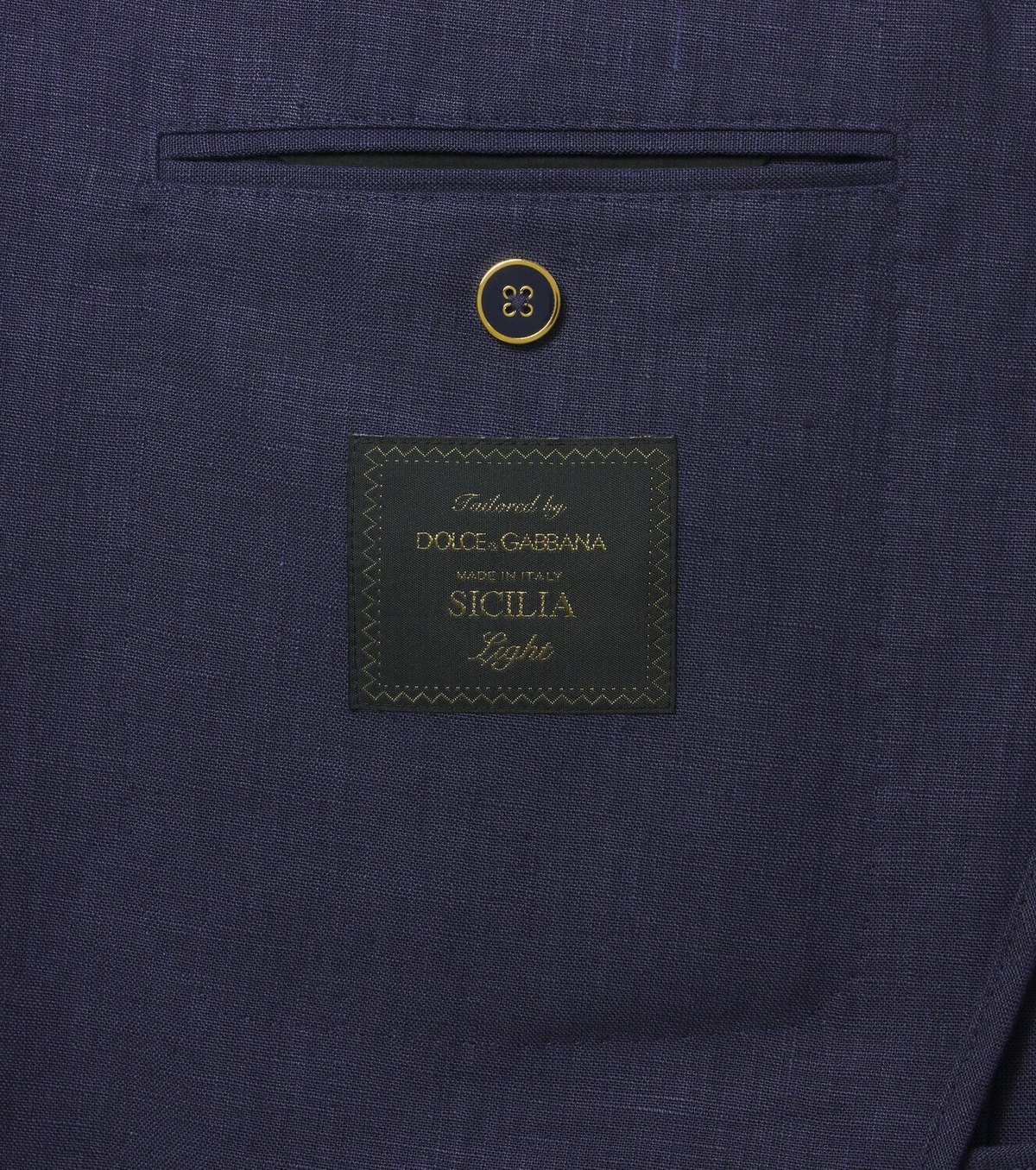 Dolce&Gabbana Logo single-breasted linen blazer