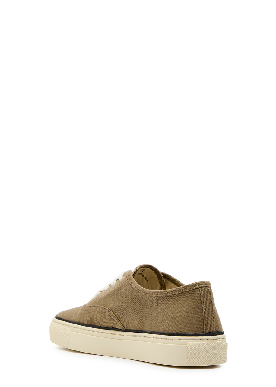 Jacquemus Les Fefe Logo-embroidered Canvas Sneakers Khaki