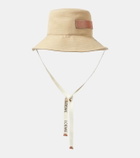 Loewe Logo canvas bucket hat