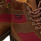 Dr. Martens Men's 1460 Padded PNL 8-Eye Boot - Made in England in Brown Dockyard/Oxblood Ventile