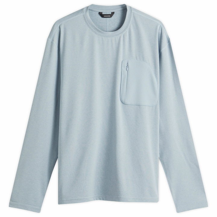 Photo: Hiking Patrol Men's Long Sleeve T-Shirt in Light Blue