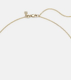 Sydney Evan Eye Tarot Card 14kt gold pendant necklace with turquoise and diamonds