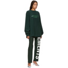 Vetements Green Inside-Out Graphic Long Sleeve T-Shirt