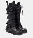 Junya Watanabe Embellished leather boots