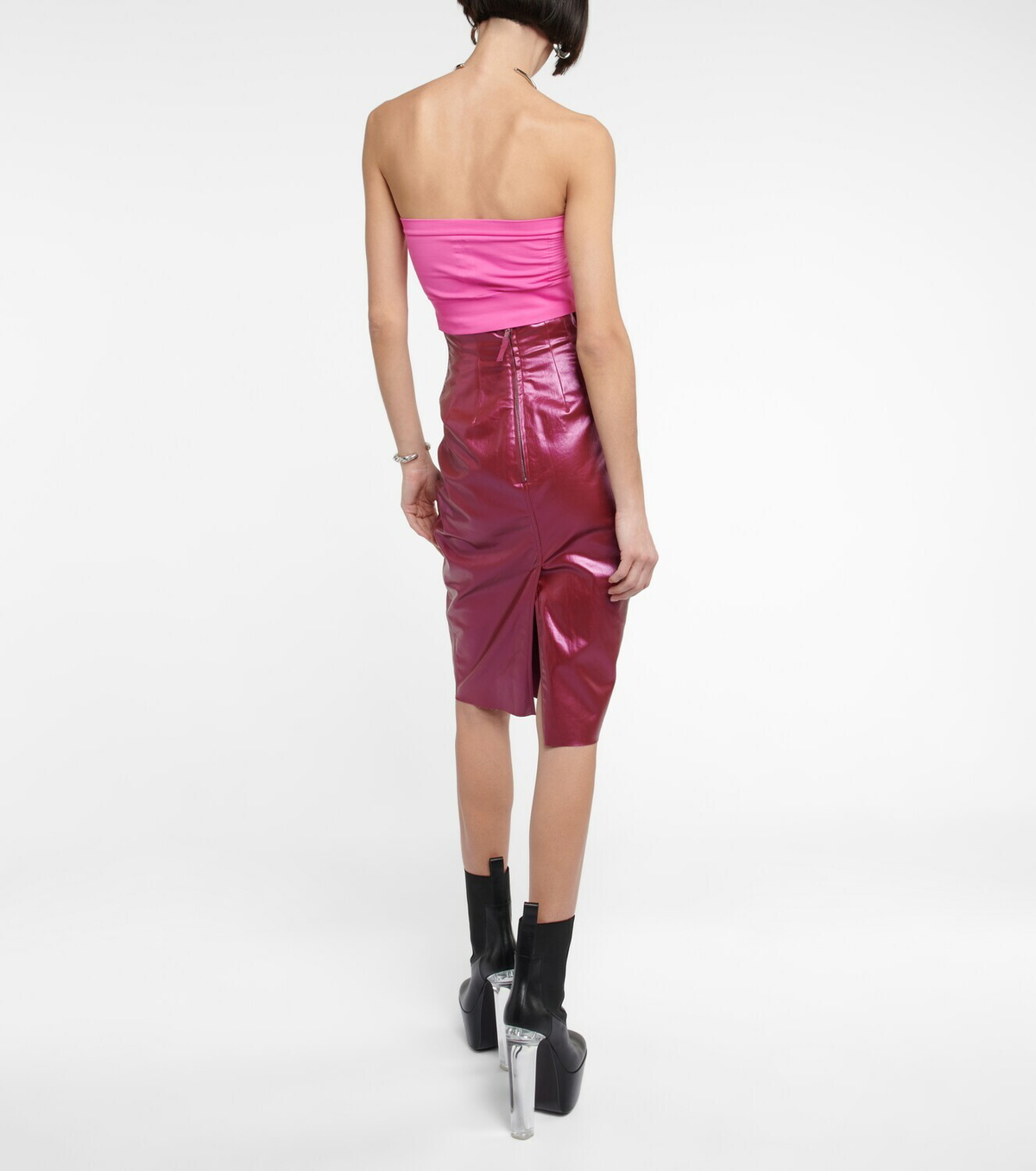 RICK OWENS relaxed fit crepe top