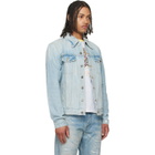 COÛT DE LA LIBERTÉ Blue Johnny Vintage DBL Dip Denim Trucker Jacket