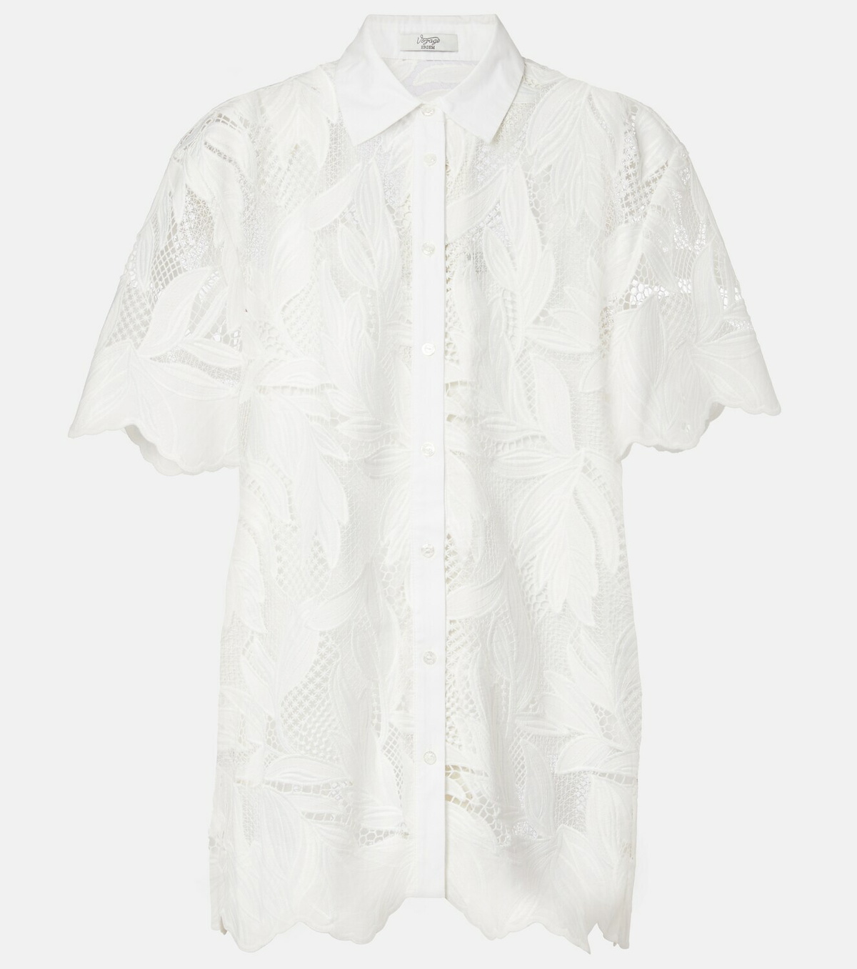 Erdem Embroidered mesh shirt