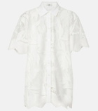 Erdem Embroidered mesh shirt
