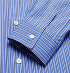 Comme des Garçons SHIRT - Striped Cotton-Poplin Shirt - Men - Blue