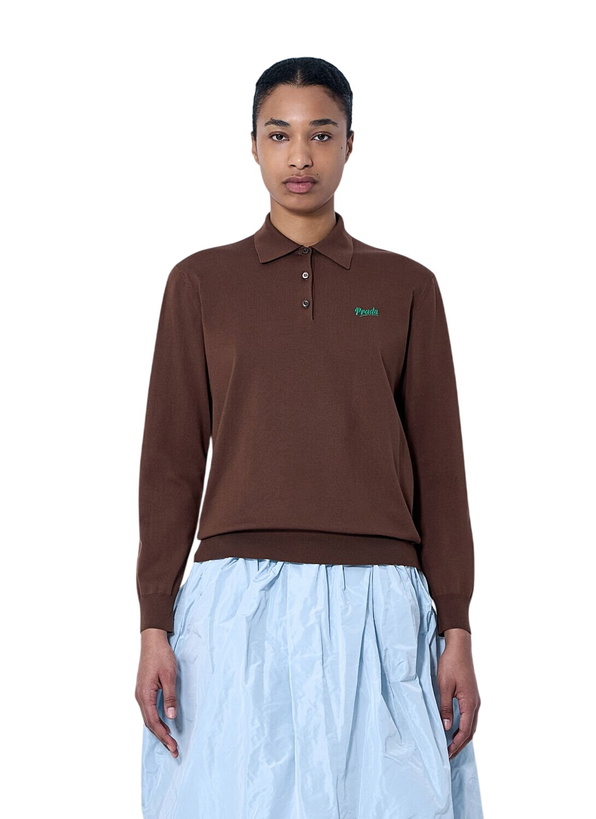 Photo: Prada Silk Polo Shirt