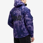 Boiler Room Men's Tie Dye Shell Jacket in Purple Dye