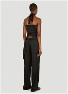 Crossover Two Piece Jumpsuit in Black