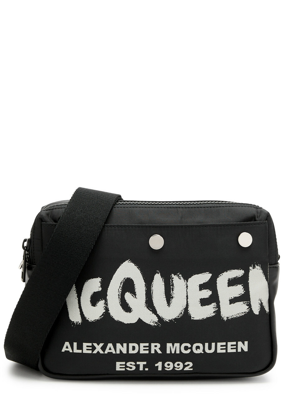 【ALEXANDER McQUEEN 】グラフィティプリントカメラバッグ Alexander Mcqueen Graffiti Nylon Camera bag - Black - One