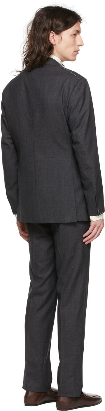 Ring Jacket Gray Wool Suit