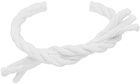 MM6 Maison Margiela White Knit Bracelet