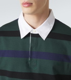 Prada Striped cotton polo shirt