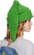Charles Jeffrey LOVERBOY Green Chunky Rabbit Beanie