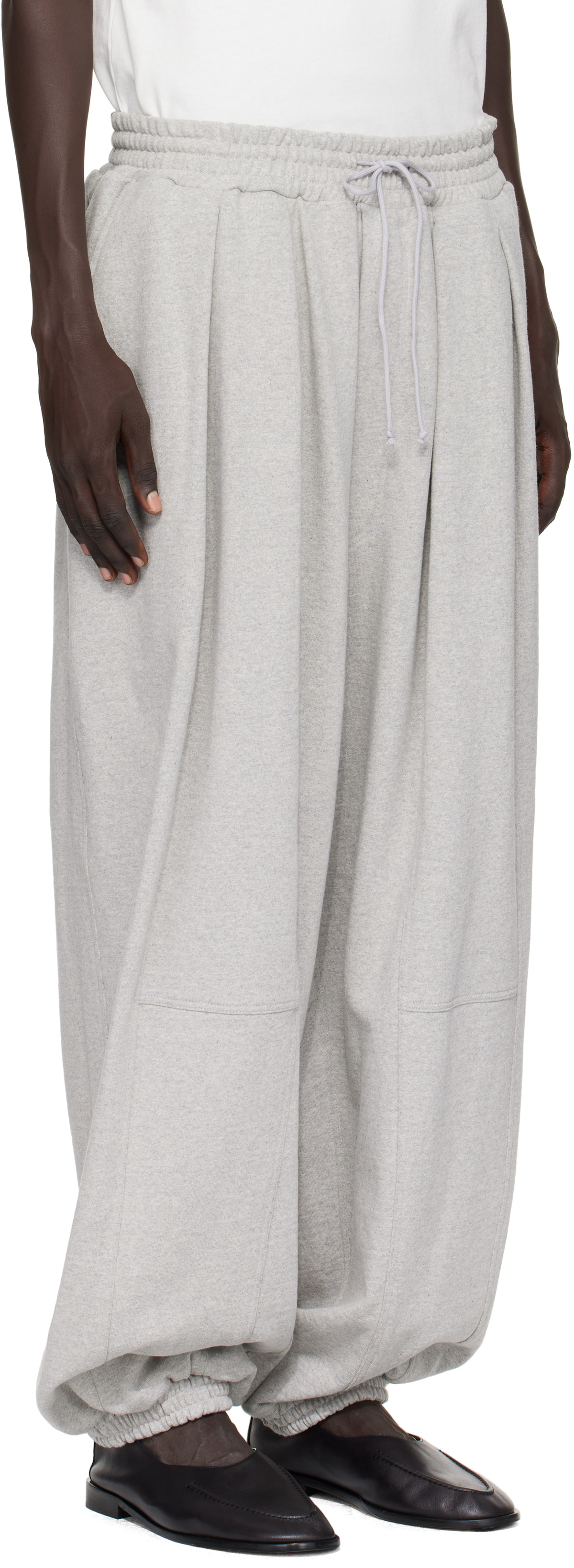Hed Mayner Gray Embroidered Sweatpants