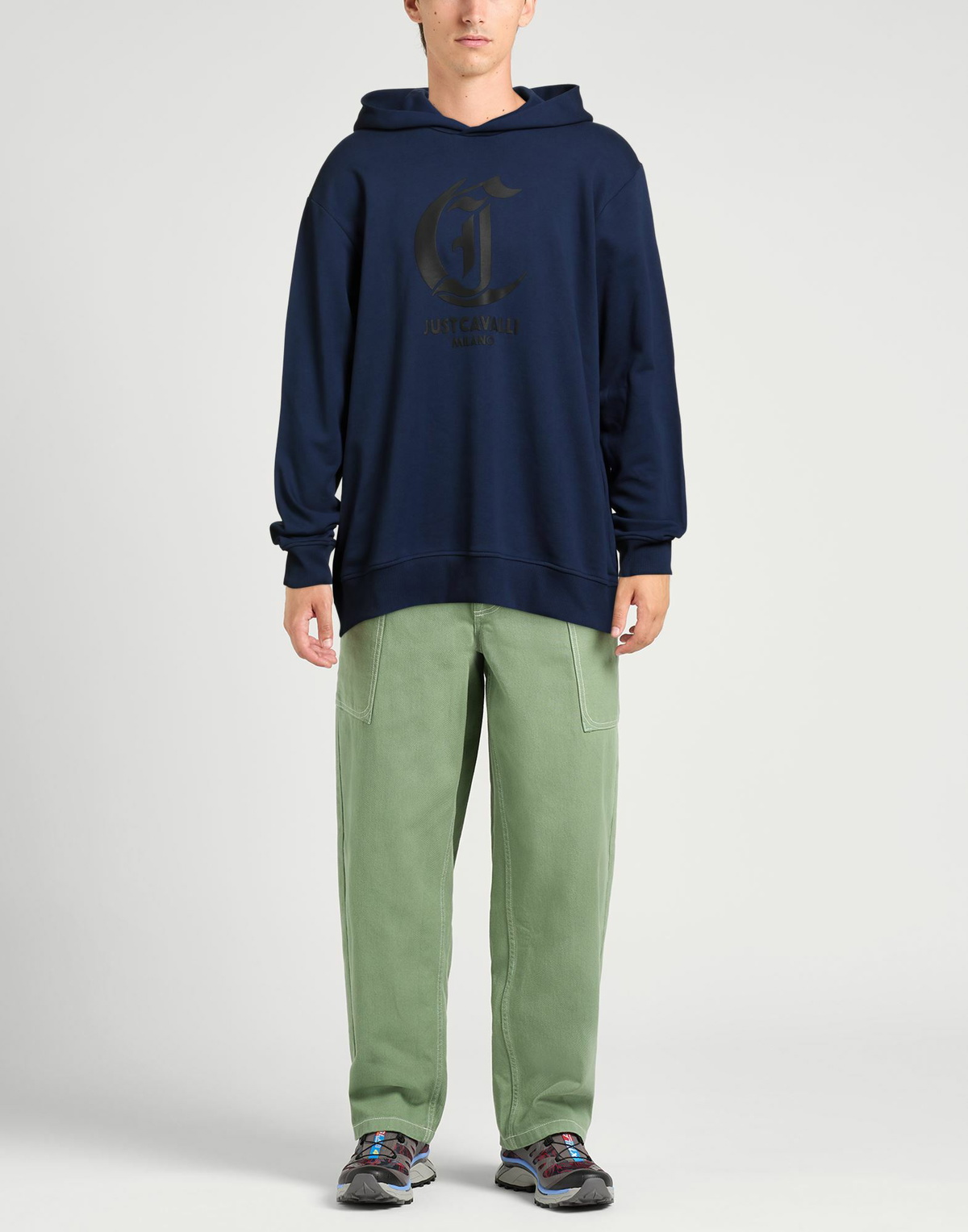 Just Cavalli Mens Sweatshirt in Navy