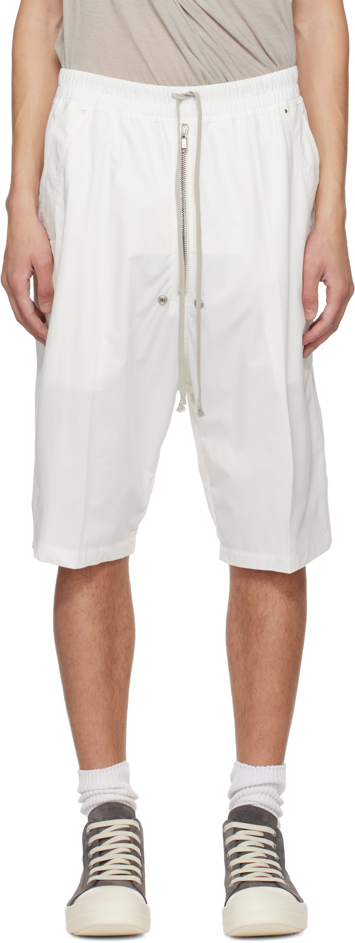 Rick Owens Men's Ricks Pods Shorts in Dark Dust Rick Owens