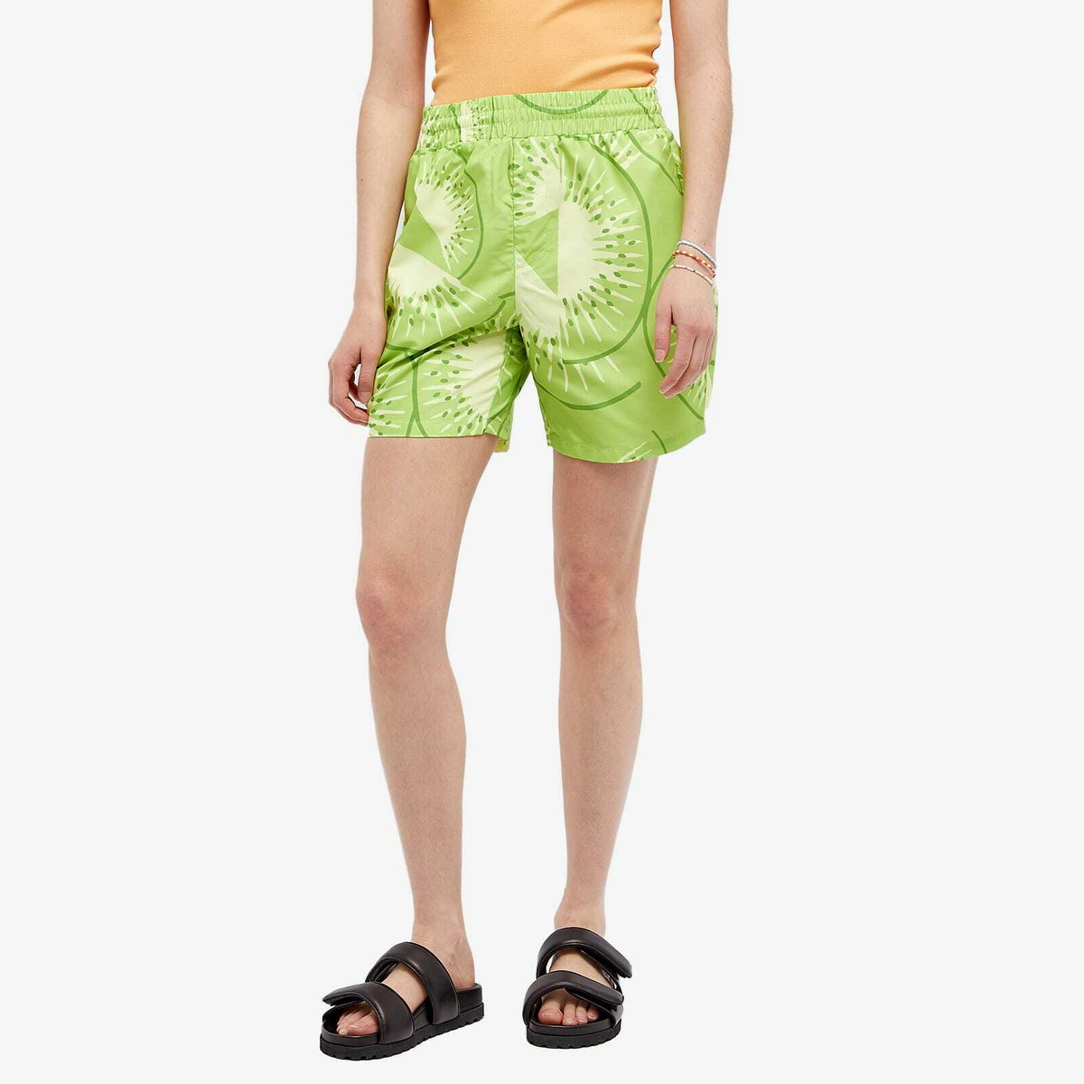 House Of Sunny Women's Falling Kiwis Shorts in Kiwi House Of