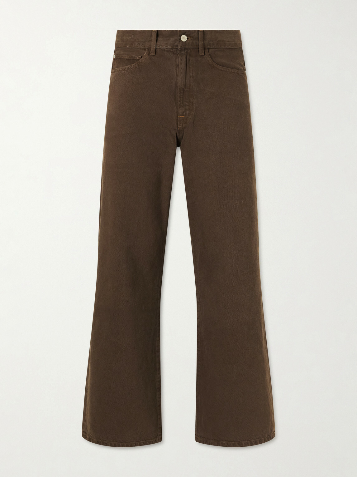 The Elder Statesman - Hunter Wide-Leg Organic Jeans - Brown
