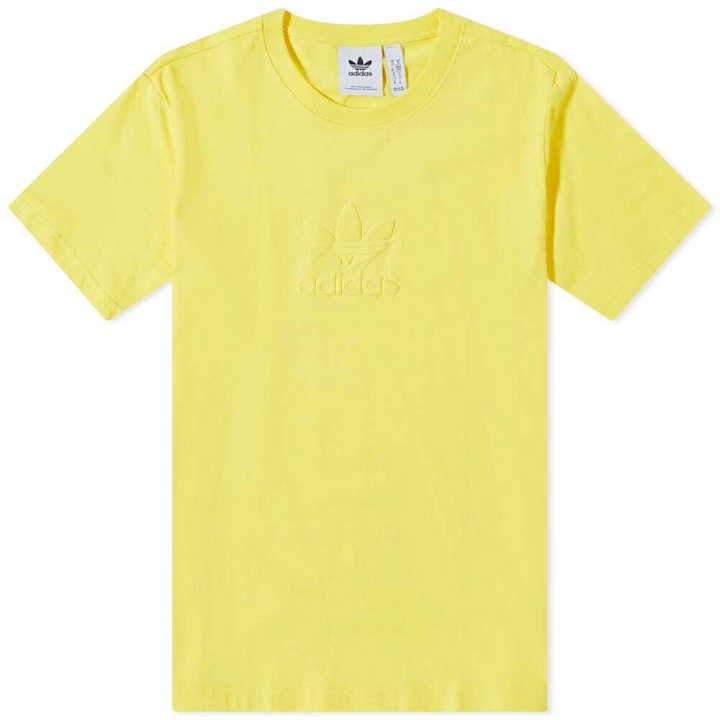 Photo: Adidas Men's Trefoil Series T-Shirt in Impact Yellow